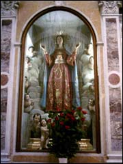 Procida: chiesa della Madonna della Libera , statua della Madonna della Libera